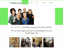 Tablet Screenshot of cambridgecounsellingservice.co.uk